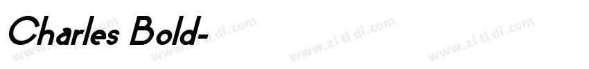 Charles Bold字体转换